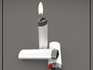 bic lighter 3D Model