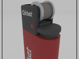 cricket lighter 3D Model