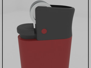 cricket lighter Model 3D
