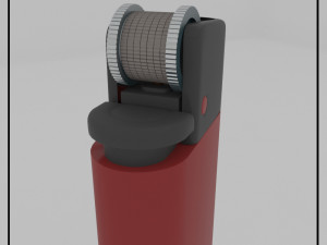 cricket lighter Model 3D