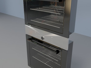 chaco wall oven double Modelo 3D