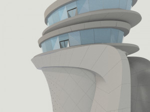control tower third airport of stanbul Model 3D