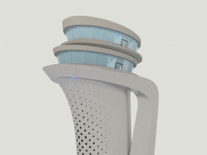 control tower third airport of stanbul Model 3D