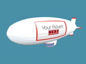 low poly airship 3D Model
