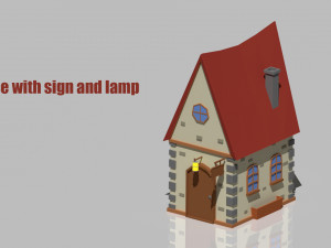 low poly house Modelo 3D