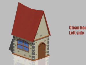low poly house 3D Model
