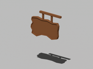 low poly house Modelo 3D