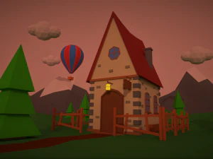 low poly house 3D Model