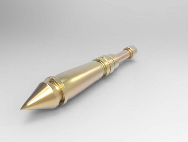 missile Model 3D .c4d .max .obj .3ds .fbx .stl .blend 