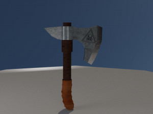 axe for game Model 3D