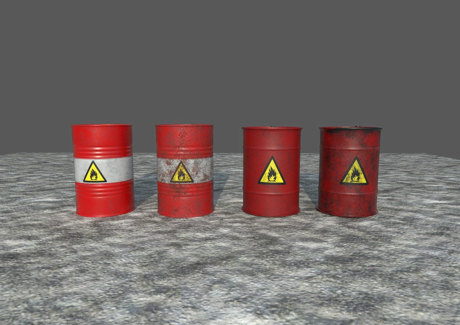metal barrel 3D Model .c4d .max .obj .3ds .fbx .stl .blend