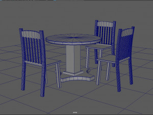 table with chairs 3D Model