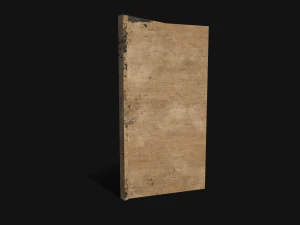 door wood low poly 3D Model