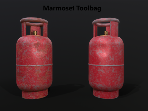 gas cylinder 3Dモデル