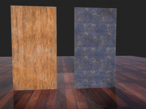 door wood low poly 3D मॉडल