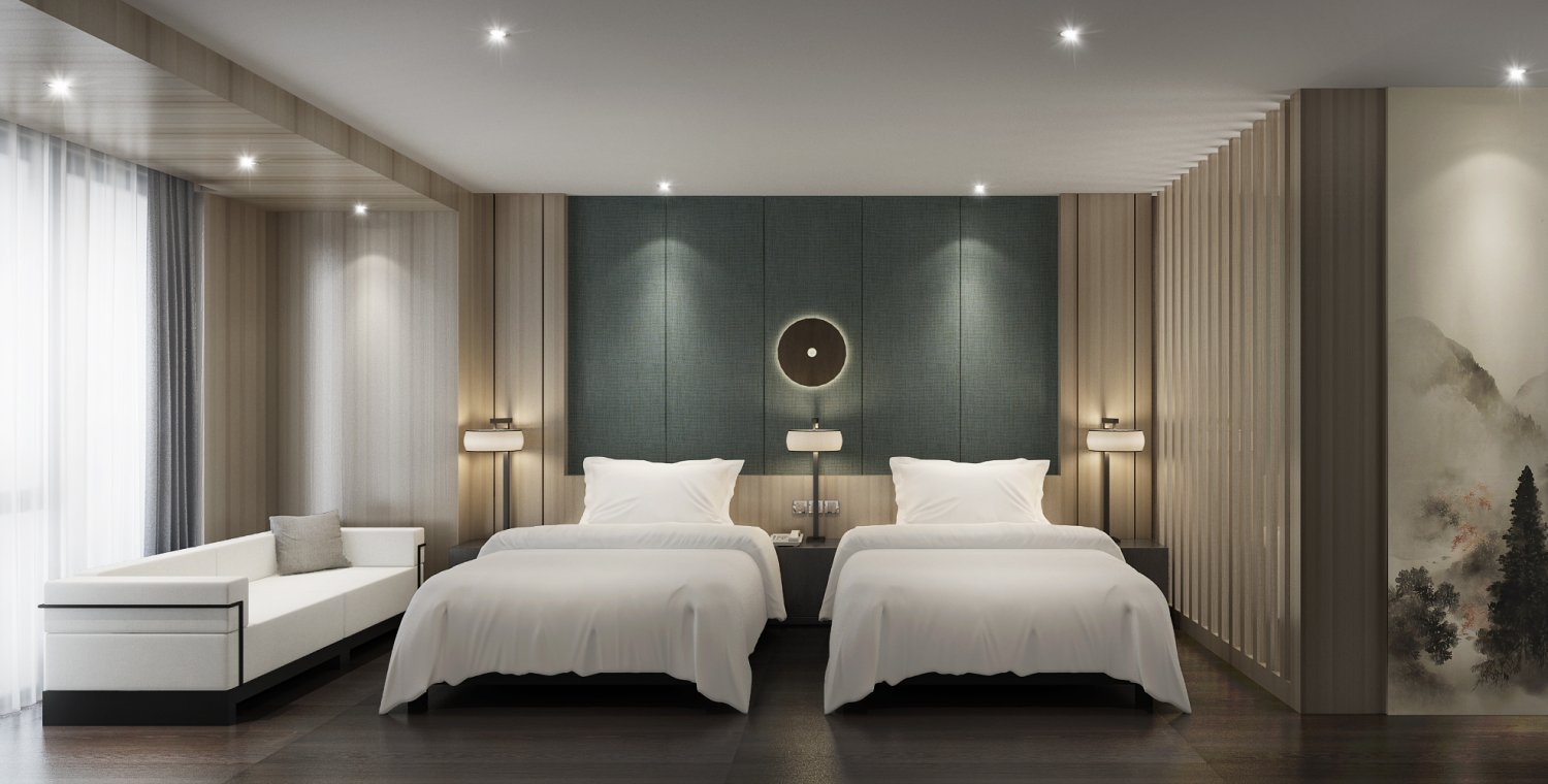 Chinese Hotel Rooms 3d Model In Bedroom 3dexport
