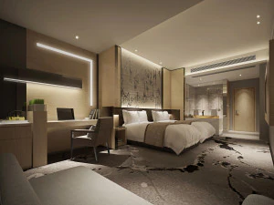 chinesische Hotelzimmer2 3D Modell