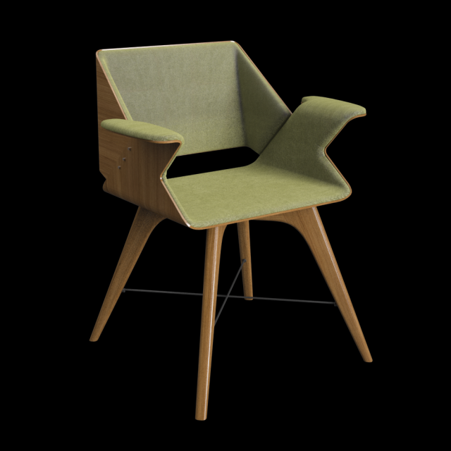 modern chair 3D Model .c4d .max .obj .3ds .fbx .stl .blend 