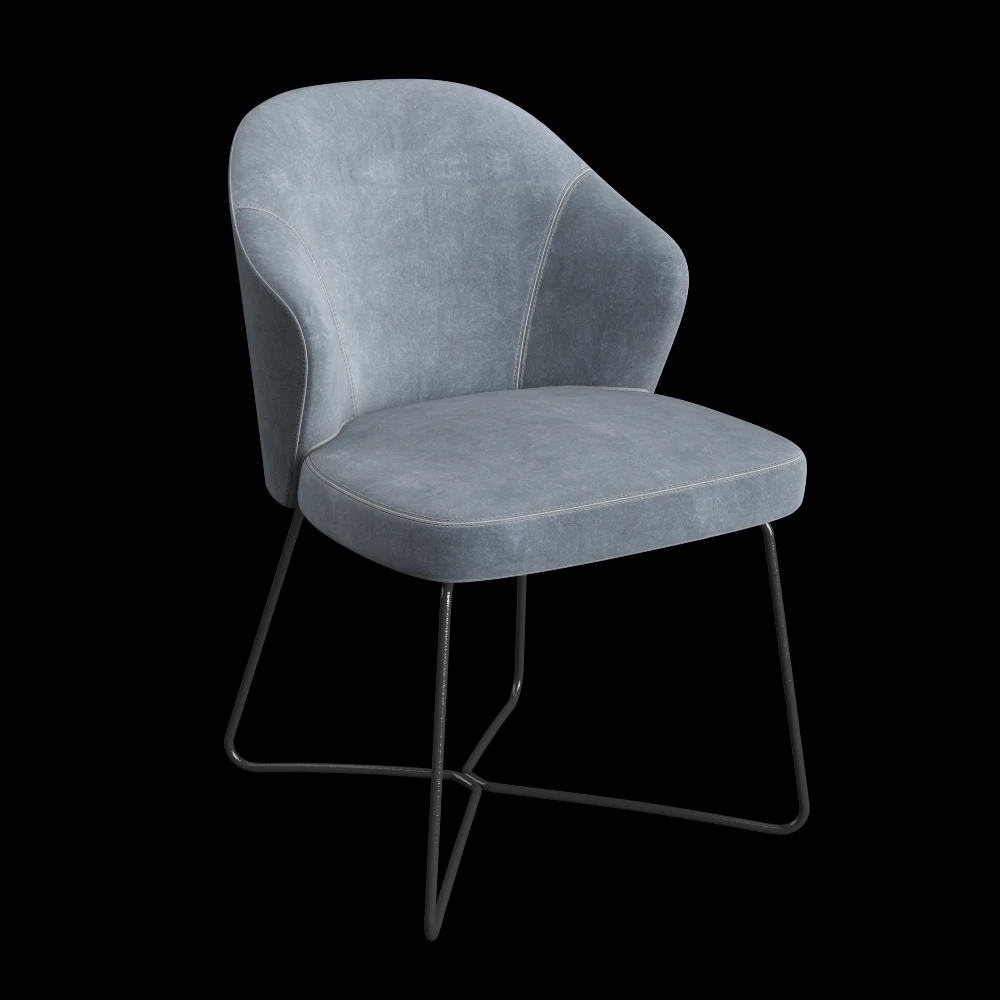 nordic chair 3D Model .c4d .max .obj .3ds .fbx .stl .blend 