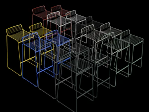 nowoczesne krzesło Model 3D