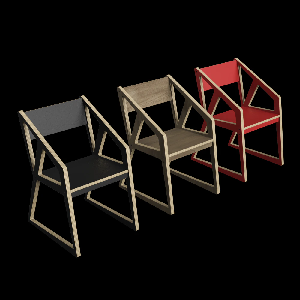 modern chair 3D Model .c4d .max .obj .3ds .fbx .stl .blend 