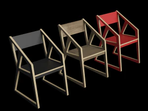 nowoczesne krzesło Model 3D