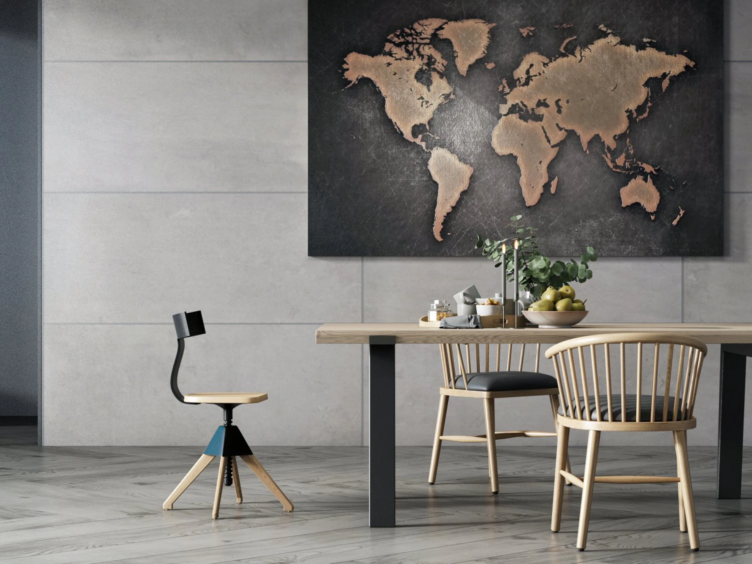 modern table and chair 3D Model .c4d .max .obj .3ds .fbx .stl .blend 
