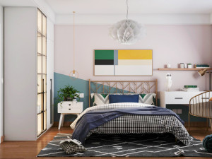 modern bedroom 3D Model