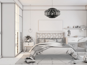 modern bedroom 3D 模型