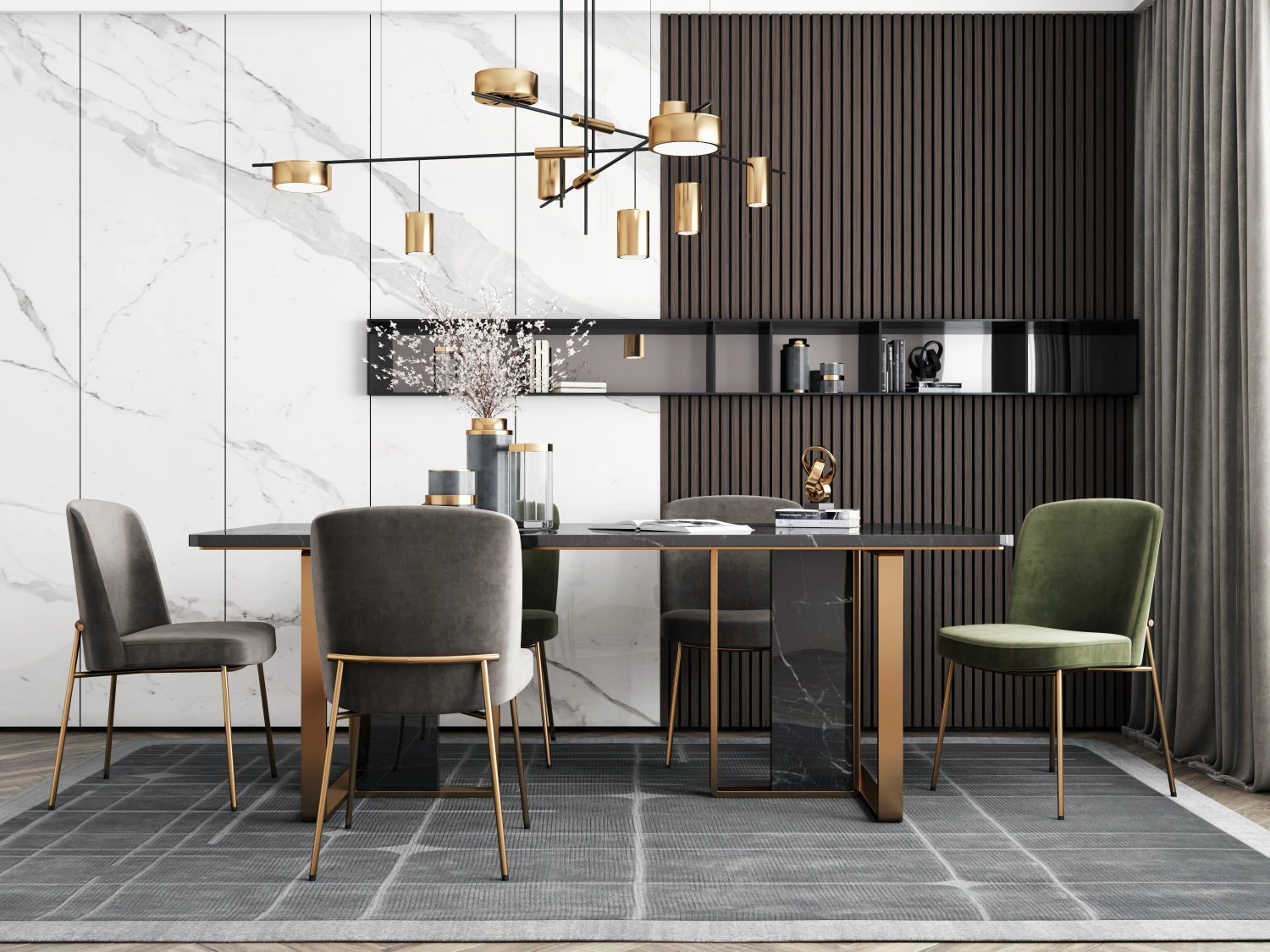 modern table and chair 3D Model .c4d .max .obj .3ds .fbx .stl .blend 