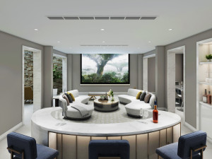 modern living room 3D Model