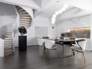 modern living room 3D Model