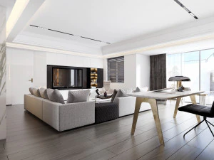 modern living room 3D Model