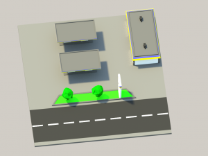 gas station low poly Modelo 3D