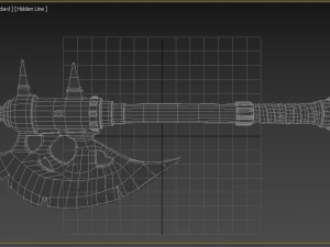 battle ax 3D Model