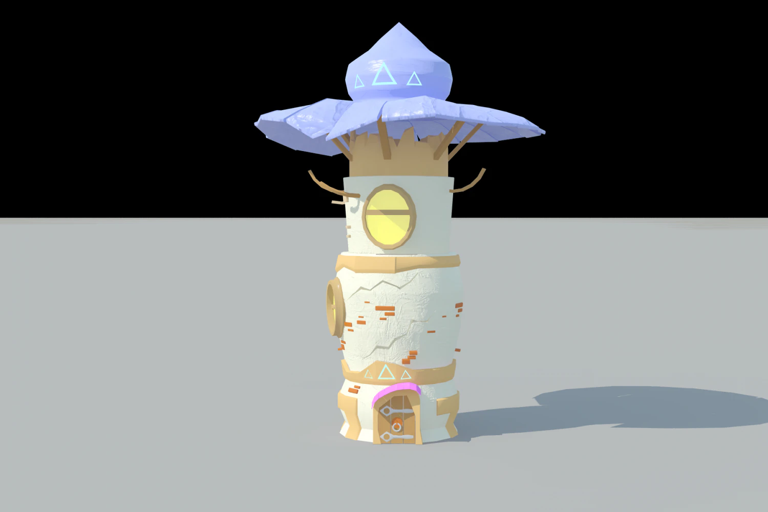 tower of magicians 3D Model .c4d .max .obj .3ds .fbx .stl .blend