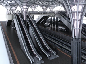 train station 3D Model