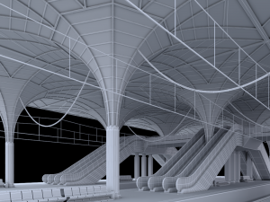 train station 3Dモデル