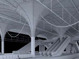 train station 3D Model