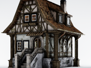 old medieval house 3Dモデル