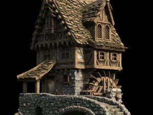 water mill 3D Model