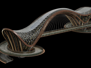 elevated pedestrian crossing Model 3D