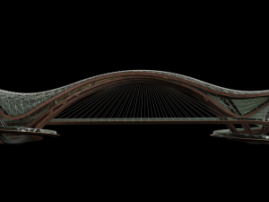 elevated pedestrian crossing Model 3D