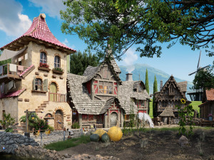 multifunctional medieval center 3D Modell