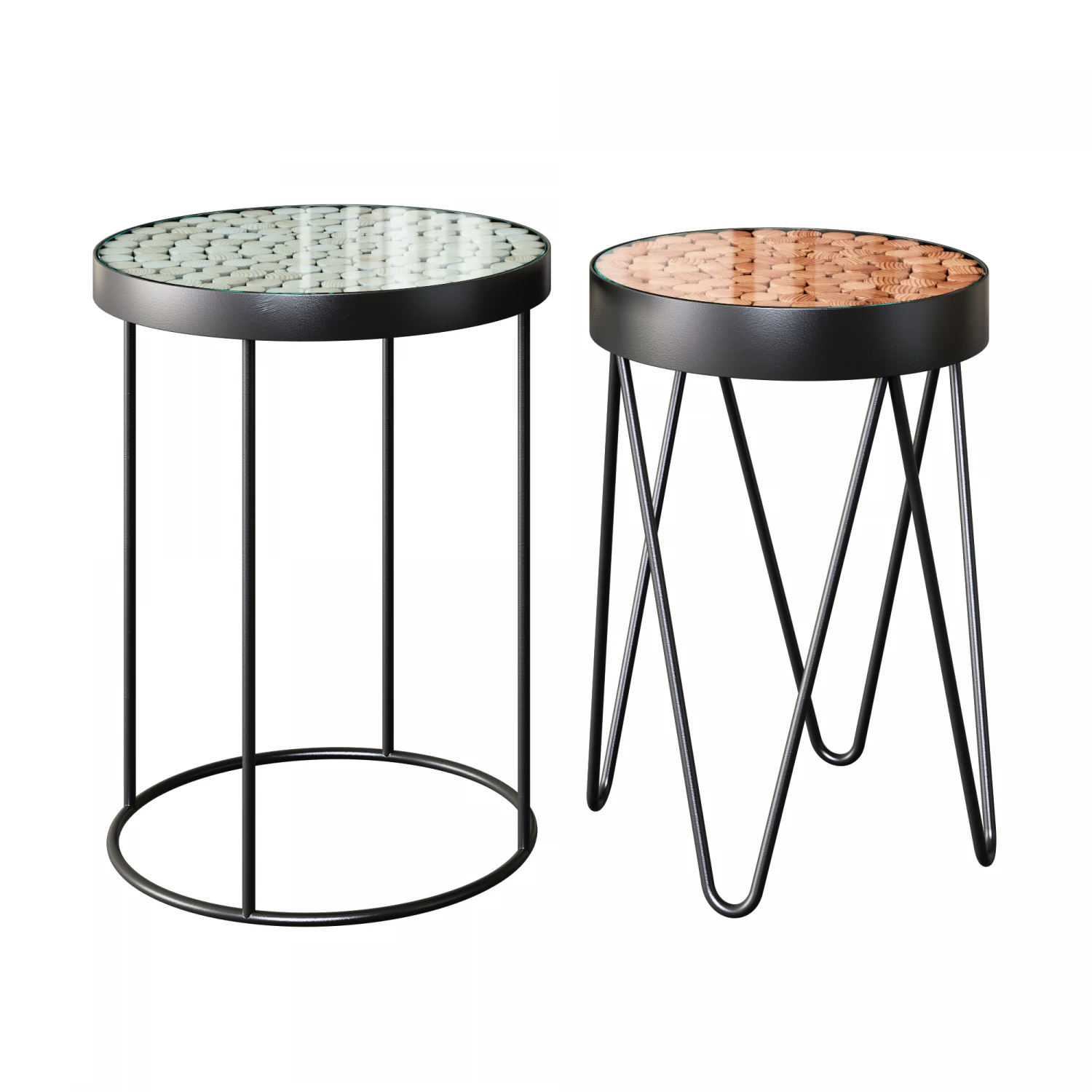 halmar naturo coffee tables 3D Model .c4d .max .obj .3ds .fbx .stl .blend 