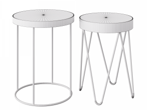 halmar naturo coffee tables 3D 模型