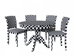 savona table 3 and lodi chairs 1-2 3D Model