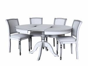 savona table 3 and lodi chairs 1-2 3Dモデル