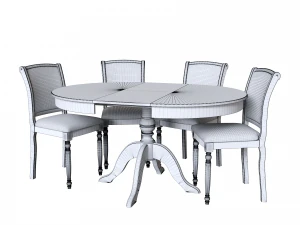 savona table 3 and lodi chairs 1-2 3D Model