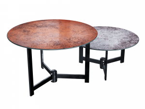 halmar twins set of 2 coffee tables gray - brown 3D Model